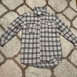 Cream/grey/brown shacket flannel. Size M.